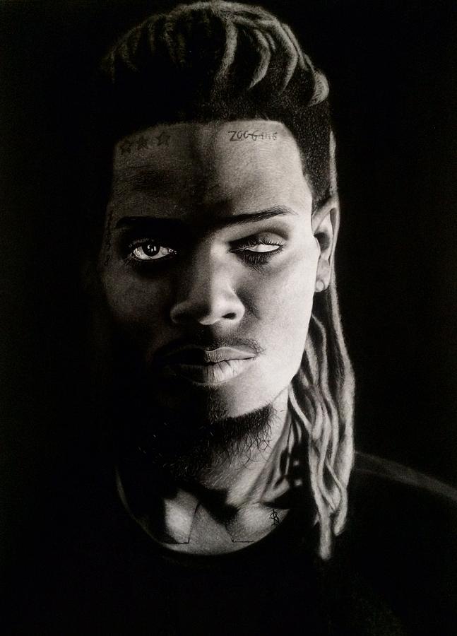 Music Drawing - Fetty Wap Drawing by Angelee Borrero