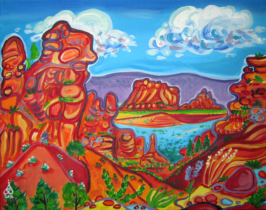 Fey Canyon Viewpoint Painting by Rachel Houseman
