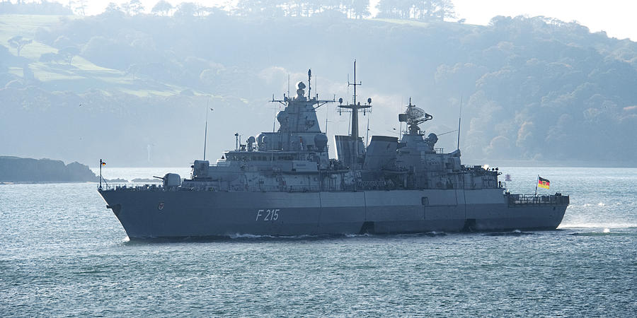 FGS Brandenberg leaving Plymouth Photograph by Chris Day