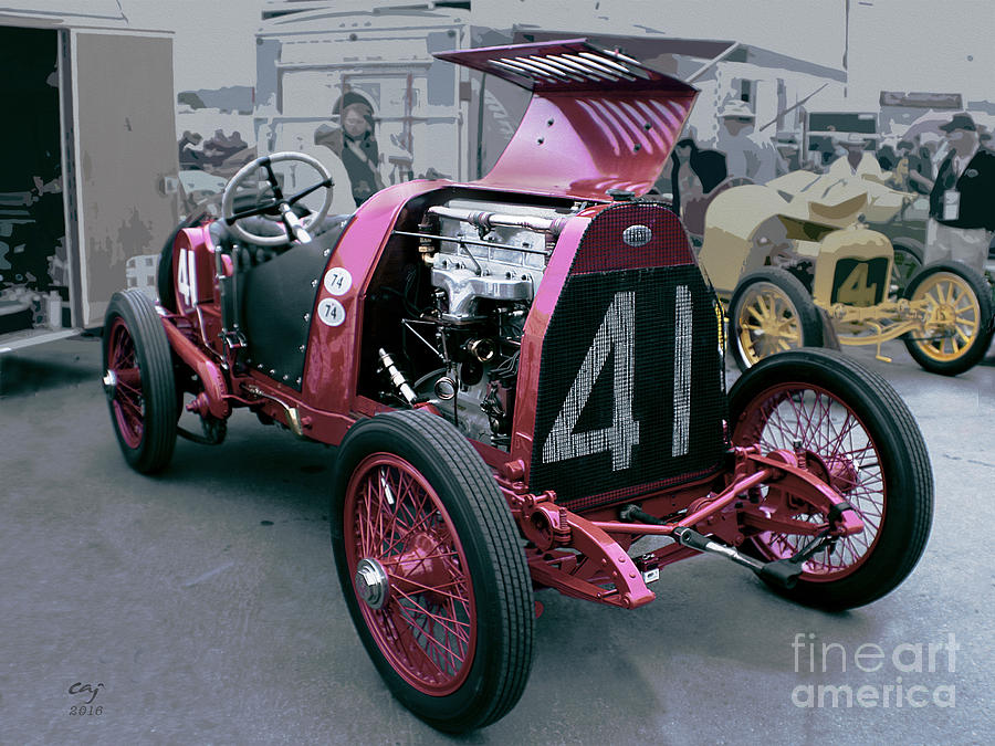 Vintage Photograph - Fiat 1911 GP by Curt Johnson