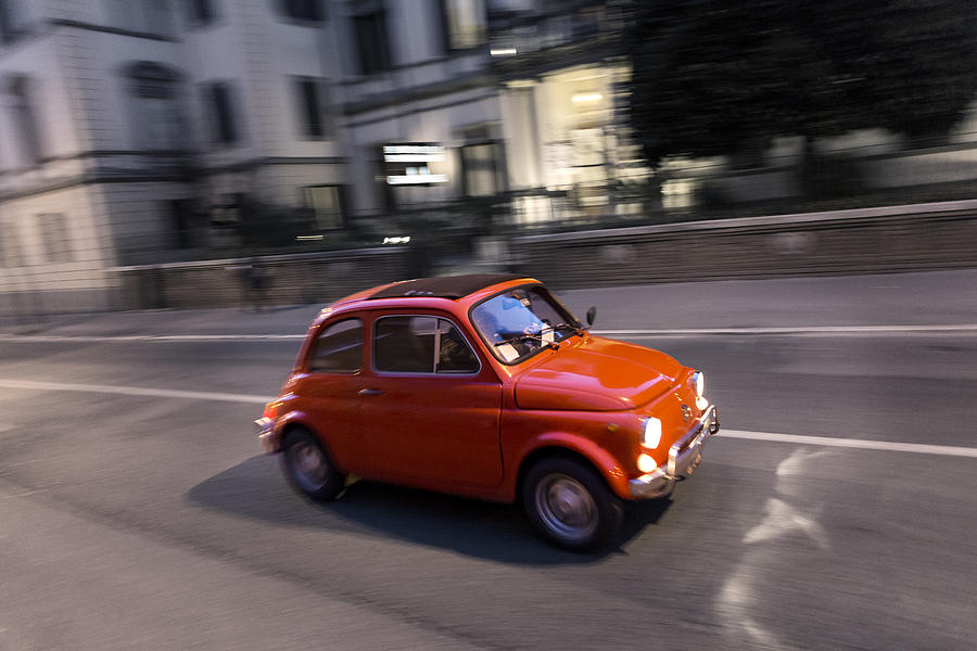 Car Photograph - Fiat 500, Italy by David Ortega Baglietto