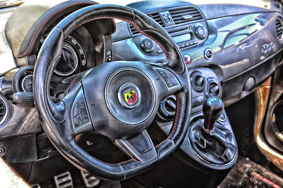 Fiat Abarth Cockpit Photograph by Mike Martin