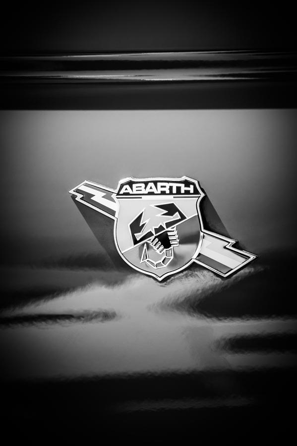 Fiat Abarth Emblem -ck1611bw Photograph by Jill Reger