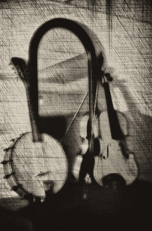 Fiddle and Mandolin Banjo Photograph by Bill Cannon Fine Art America