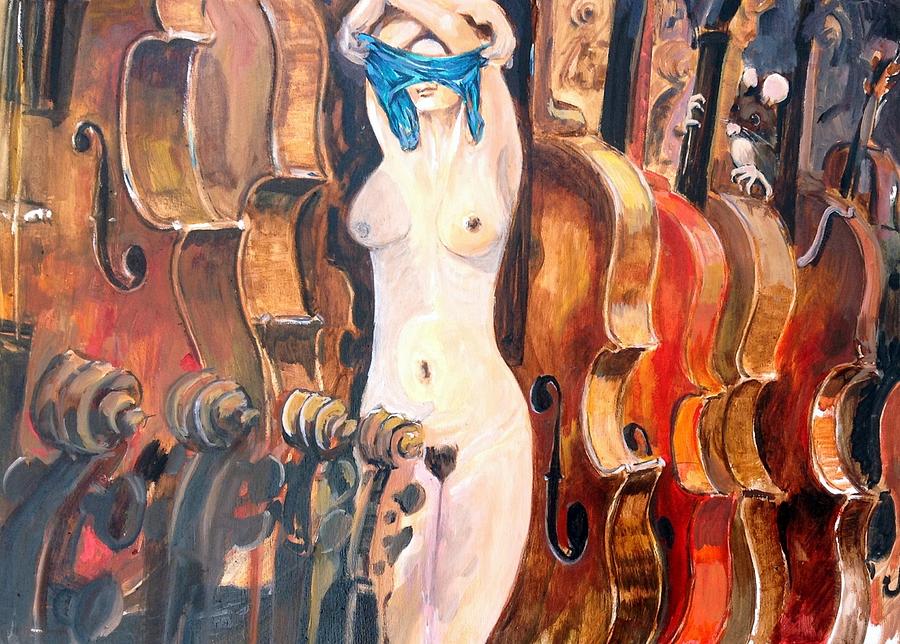 Fiddle Fairy Painting by Chris Walker