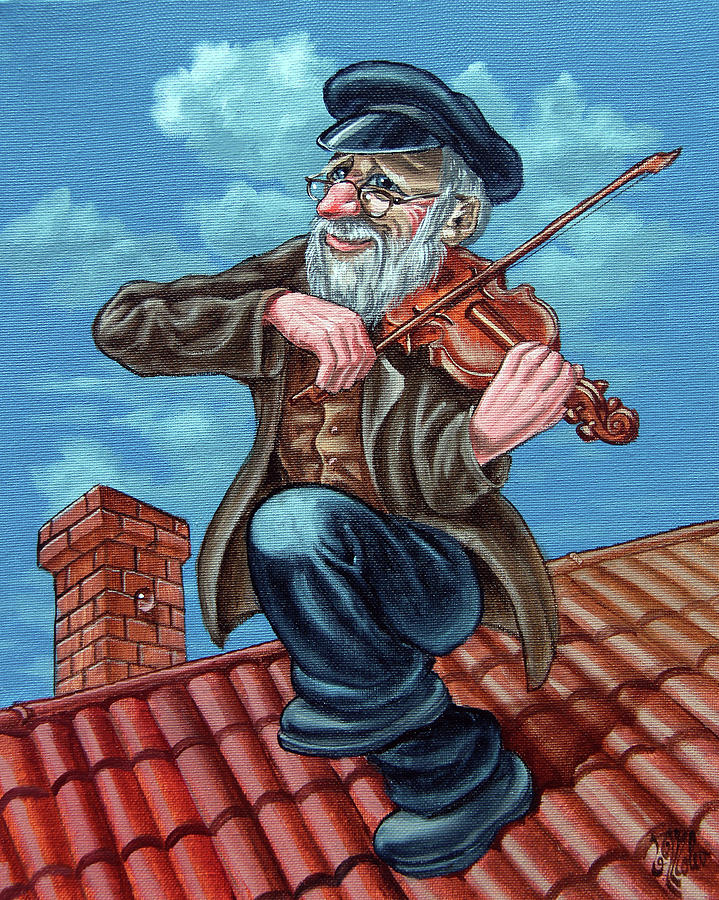 Fiddler on the Roof. op2608 Painting by Victor Molev