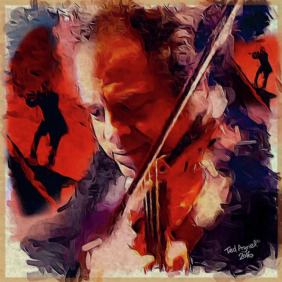 Impressionism Painting - Fiddler by Ted Azriel
