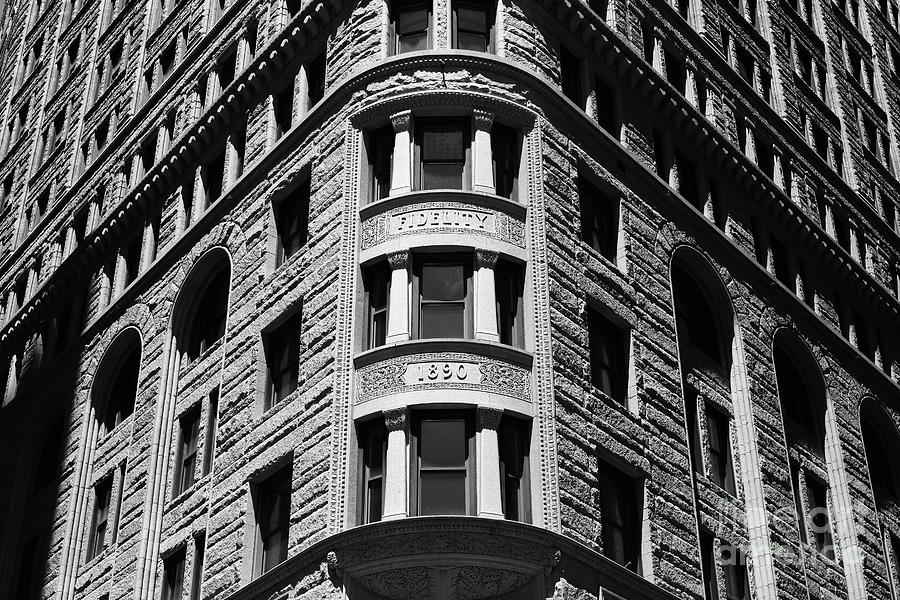 Architecture Photograph - Fidelity Building Detail Baltimore by James Brunker