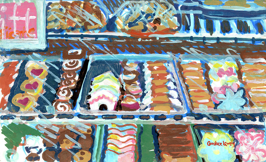 Dog Cookies Painting - Fidoughs Bakery  by Candace Lovely