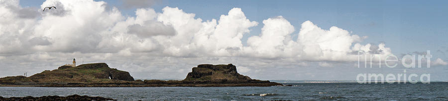 Fidra Lighthouse and Firth of Forth Photograph by Elena Perelman
