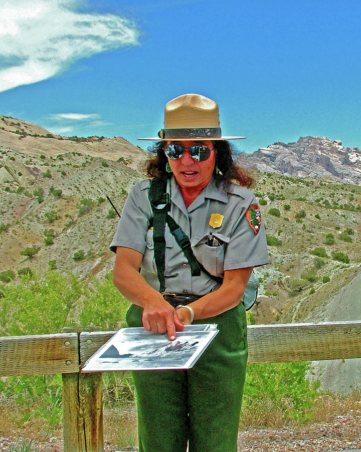Field Archeologist Ranger in Quarry in Dinosaur National Monument, Utah  Photograph by Ruth Hager