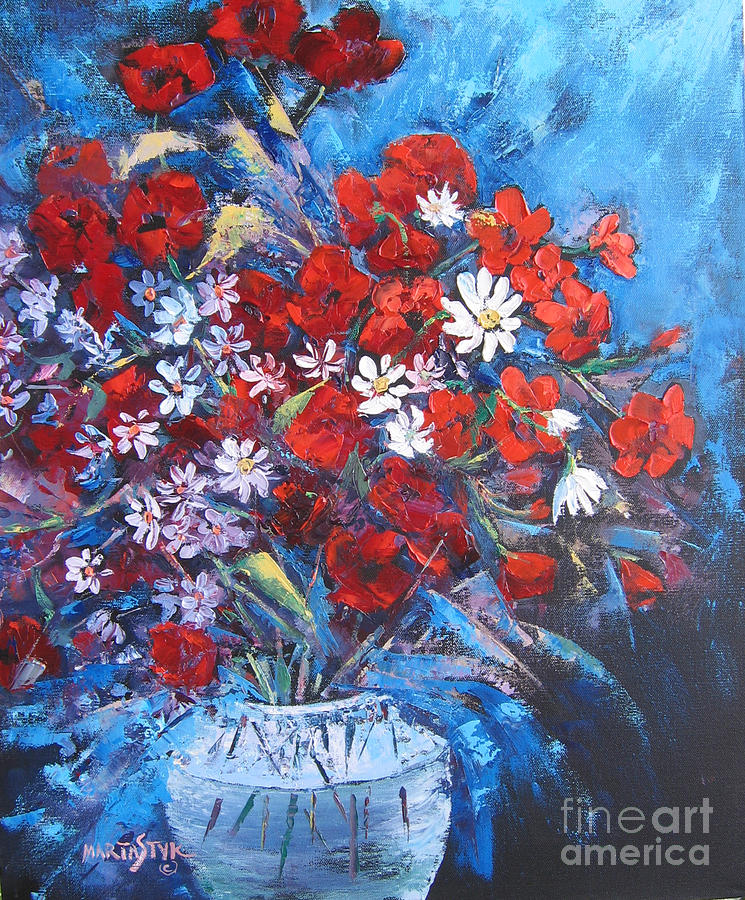 Field Bouquet 3 Painting by Marta Styk