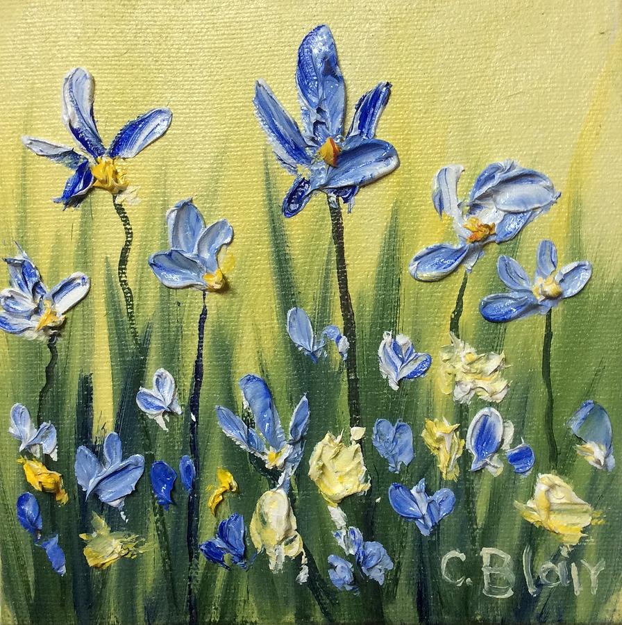 Field flowers Painting by Cynthia Blair