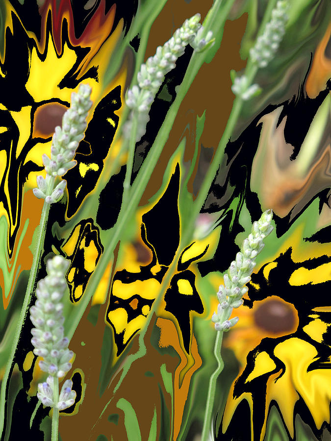 Abstract Painting - Field Flowers by Ian  MacDonald