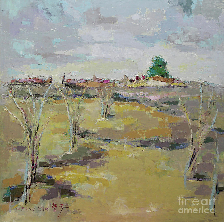 Field in Virginia Painting by Becky Kim