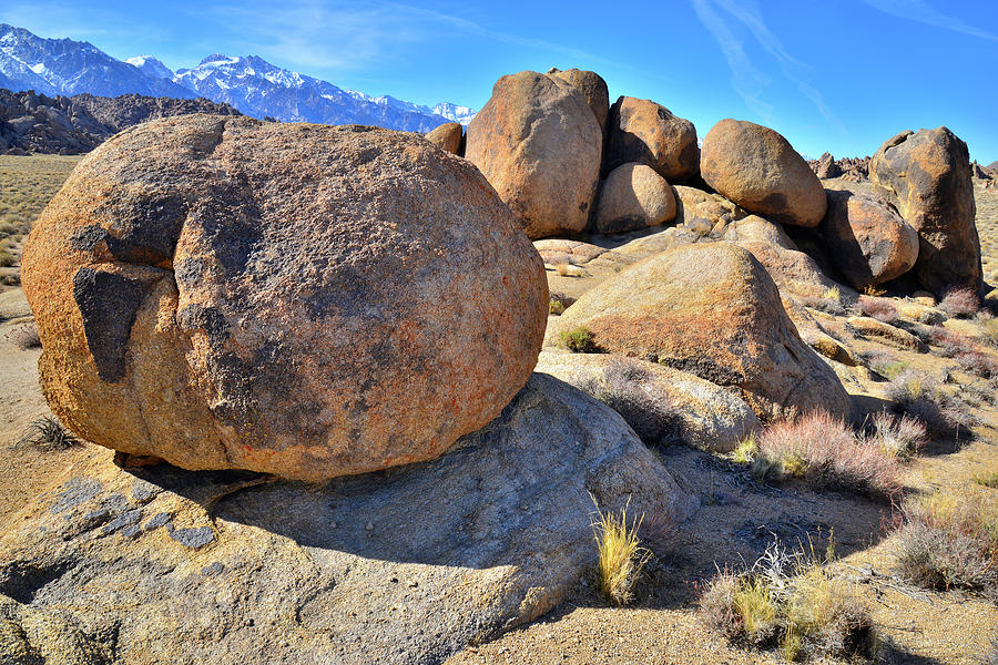 Field of Boulders in the Alabama Hills Photograph by Ray Mathis