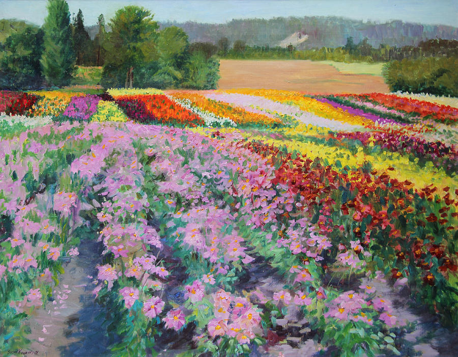 Field Of Color Painting by Susan Kuznitsky