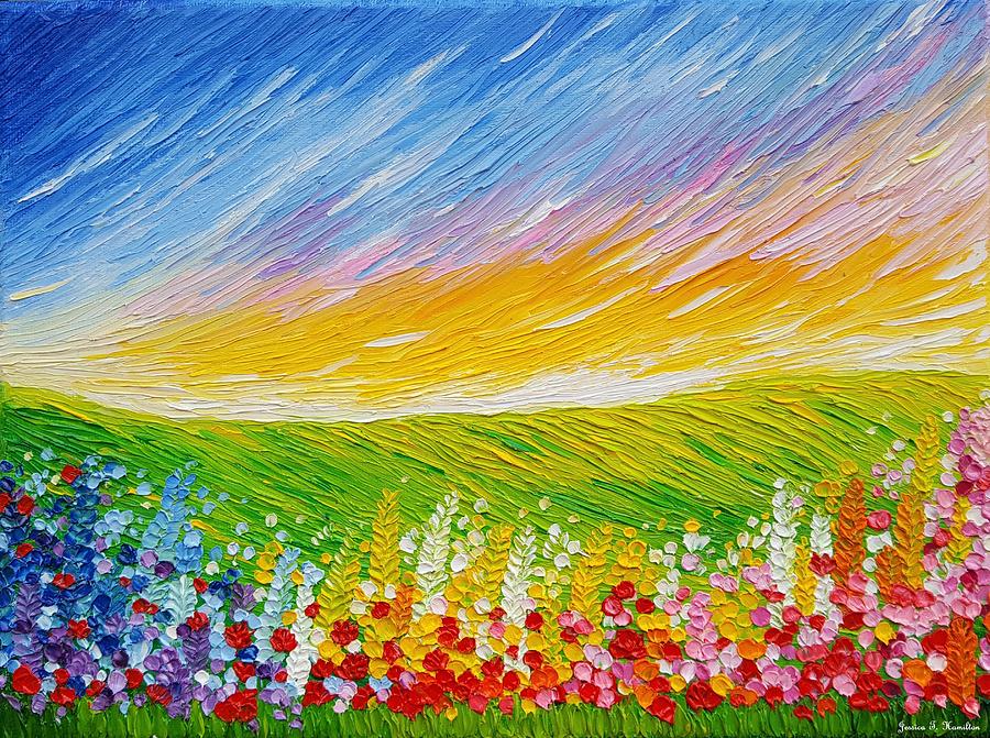 Field Of Flowers 2 Painting
