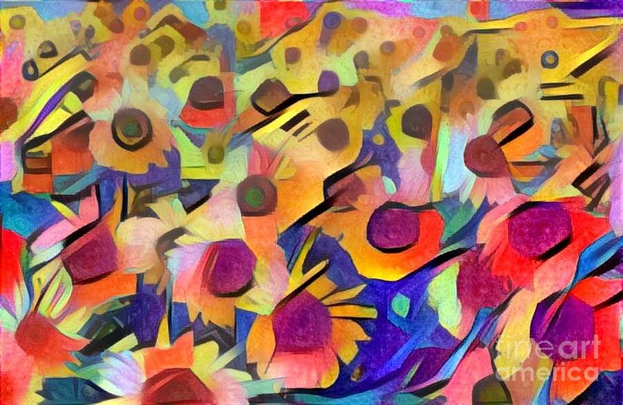 Field Of Flowers Painting