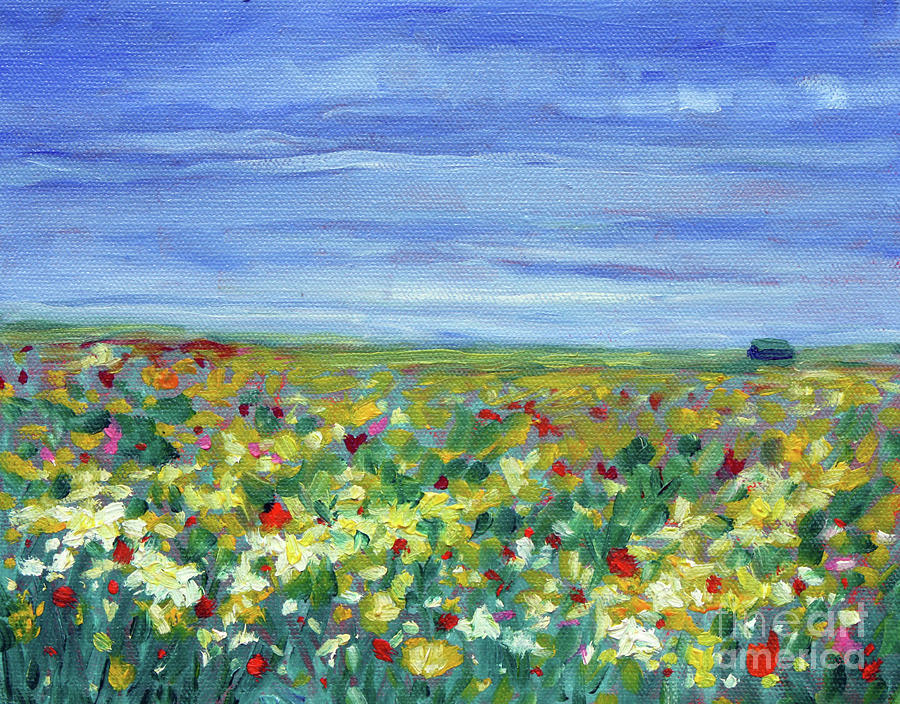 famous flower field paintings