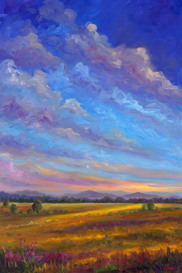 Field of Flowers Painting by Jeff Pittman - Fine Art America