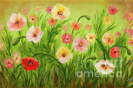 Field of Flowers Painting by Pati Pelz