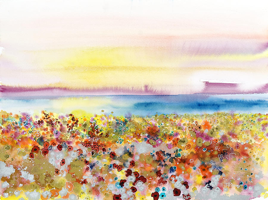 Abstract Painting - Field of Joy by Tara Thelen - Printscapes