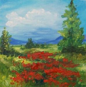 Field Of Poppies 2007 - SOLD Painting by Torrie Smiley
