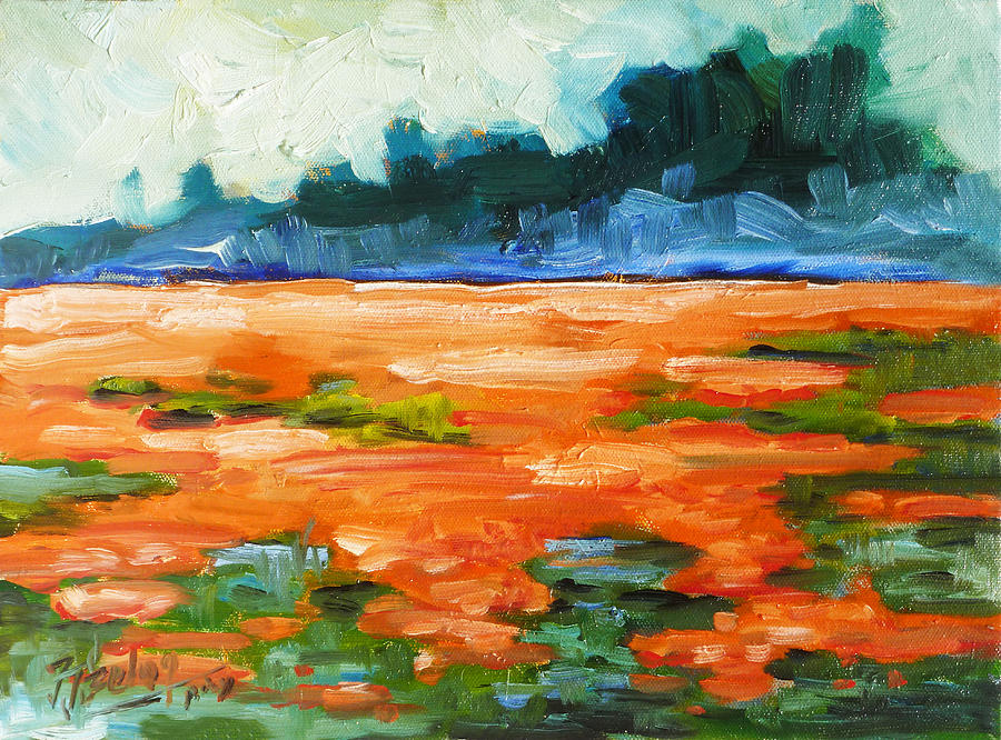 Field of poppies Painting by Irek Szelag