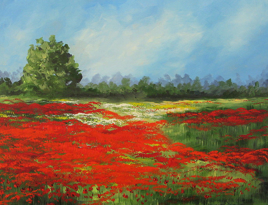 Field of Poppies VIII Painting by Torrie Smiley
