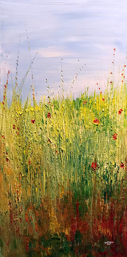 Field of Wild Flowers Painting by Dorothy Maier