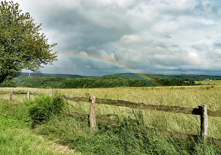 Field Rainbow 6270085-62 Photograph by Deidre Elzer-Lento