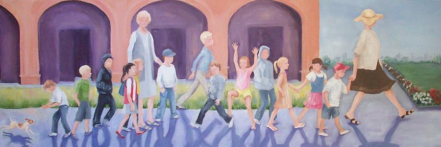 Children Painting - Field Trip tweaked by Irene Corey