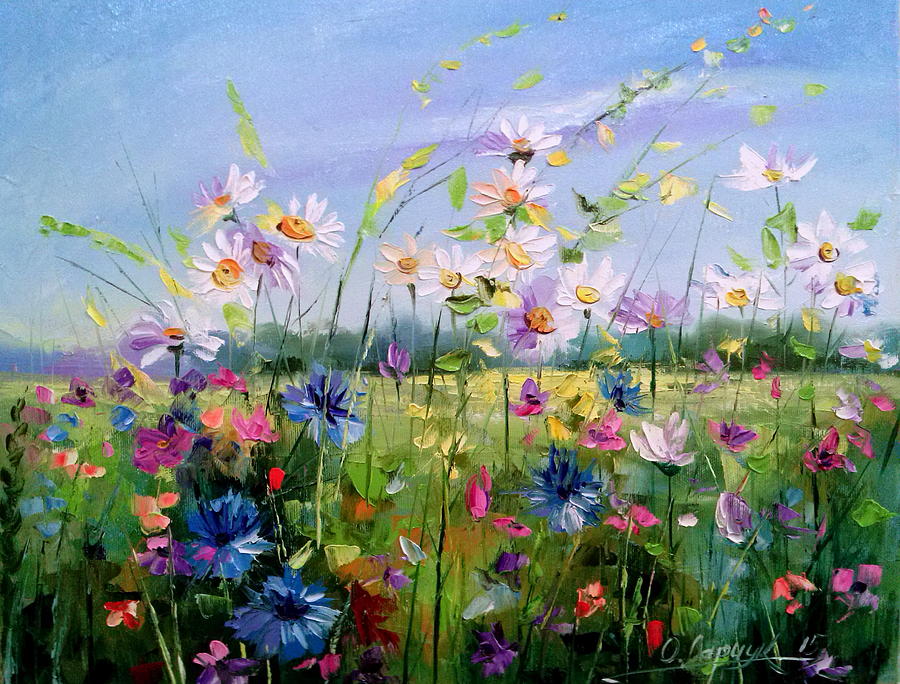 Field Of Flowers Painting