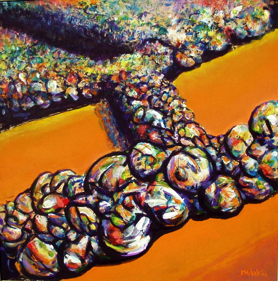 Landscape Painting - Fields And Trees by Michael Hudak Landscape Painting - Fields And Trees by Michael Hudak