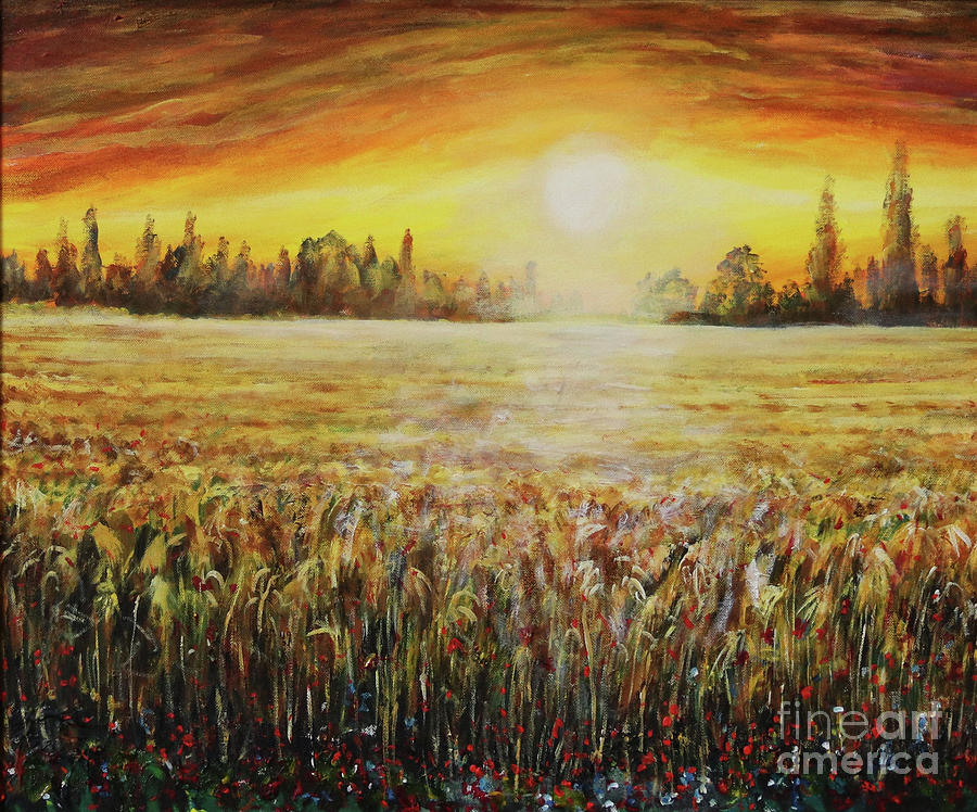 Fields Of Gold Painting by Dariusz Orszulik