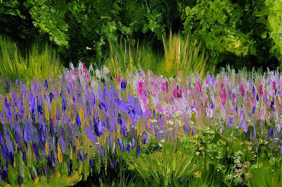 Fields of Purple Painting by Lisa Konkol Fine Art America