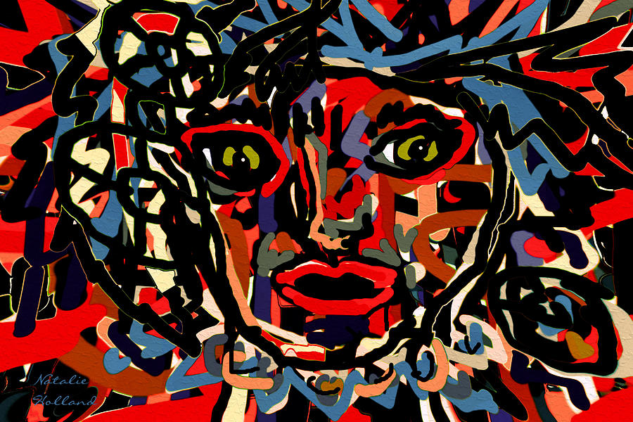 Expressionism Mixed Media - Fierce by Natalie Holland