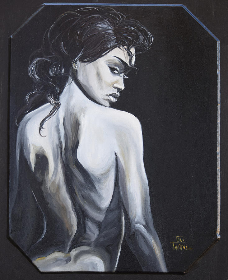 Female Painting - Fierce by Toni Thorne