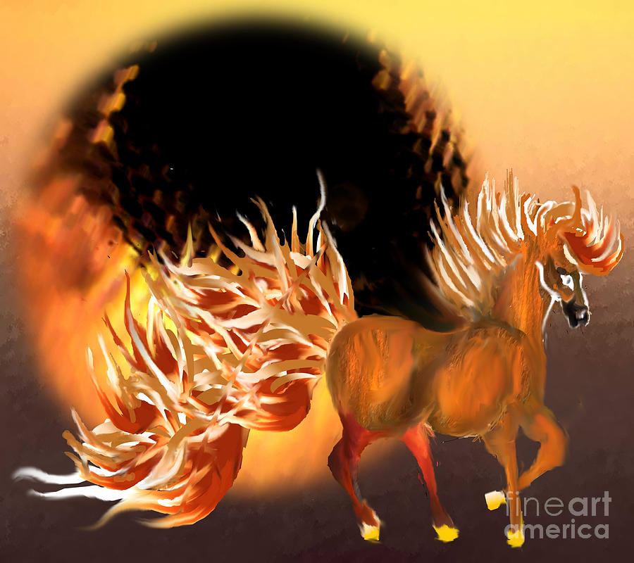Wildlife Painting - Fiery by Belinda Threeths