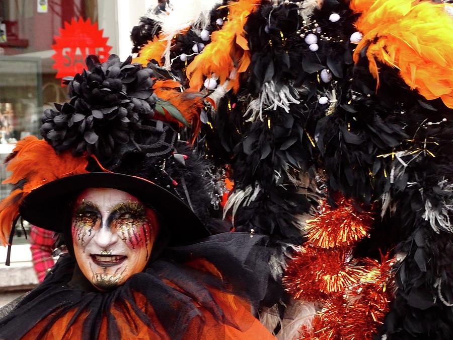 Fiery Carnival Costume Photograph by Chuck Stewart | Fine Art America