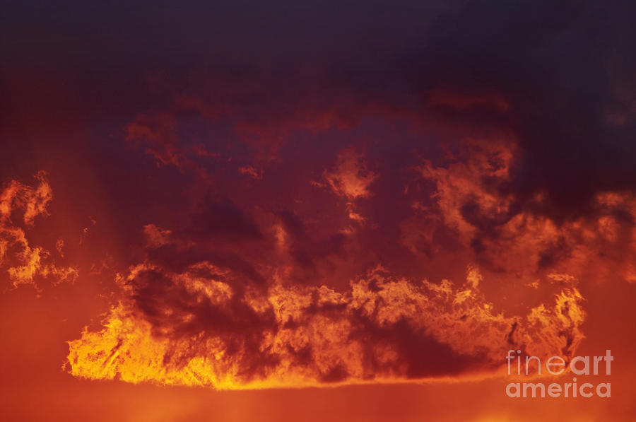 Fiery Clouds Photograph by Michal Boubin