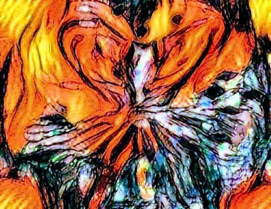 Fiery Crystal Pastel by Brenae Cochran