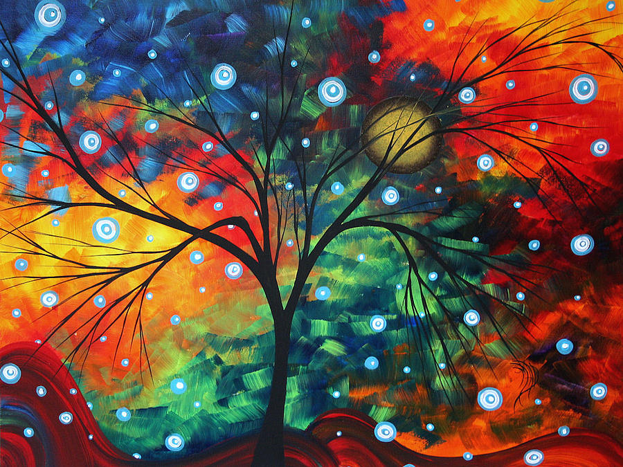 Fiery Dream by MADART Painting by Megan Aroon