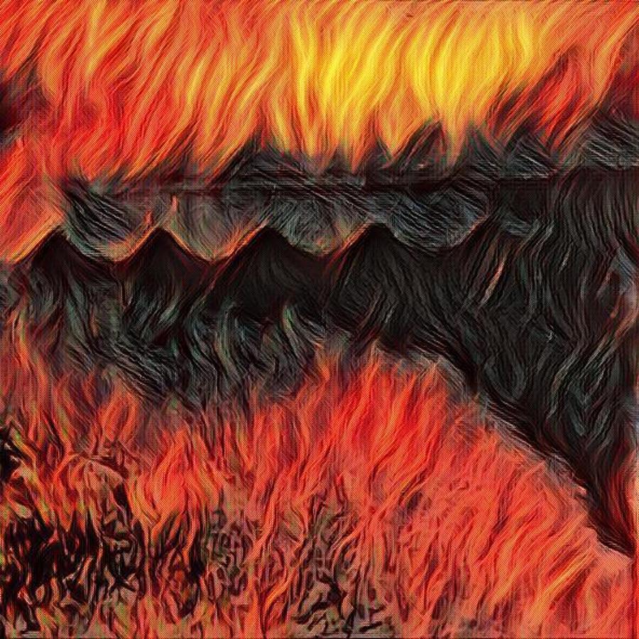 A Hot Valley Of Flames Photograph