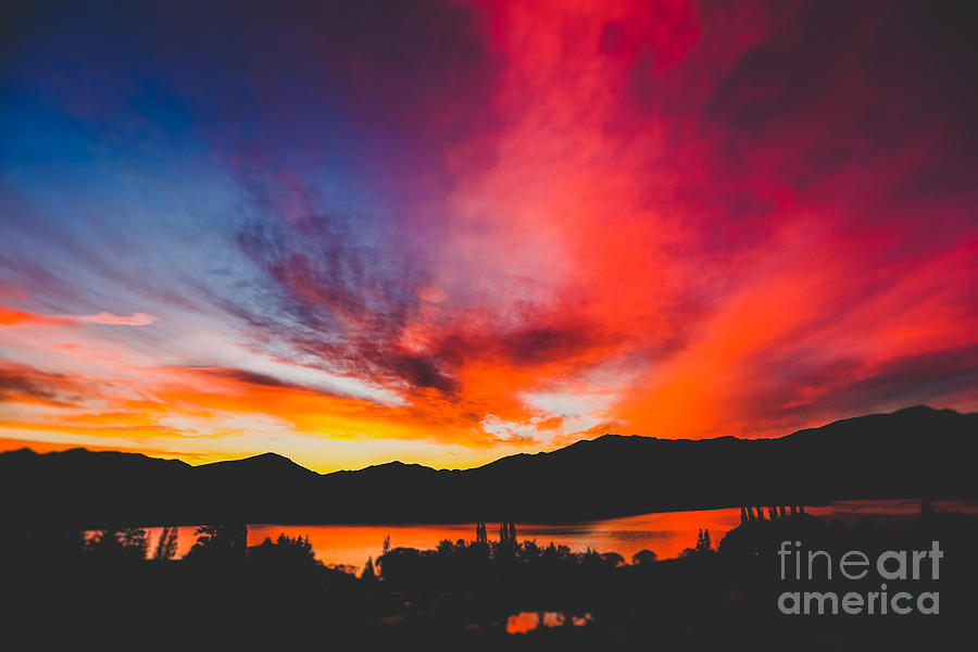 Fiery Red Sunsets Photograph by Robert Chai | Fine Art America