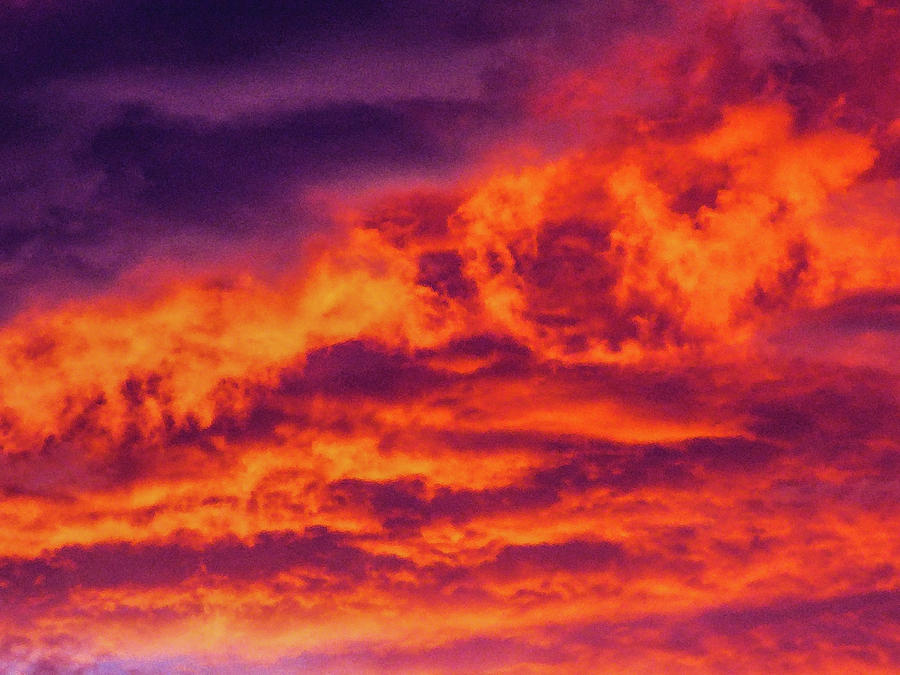 Fiery sky Photograph by Leyla Kayi - Pixels