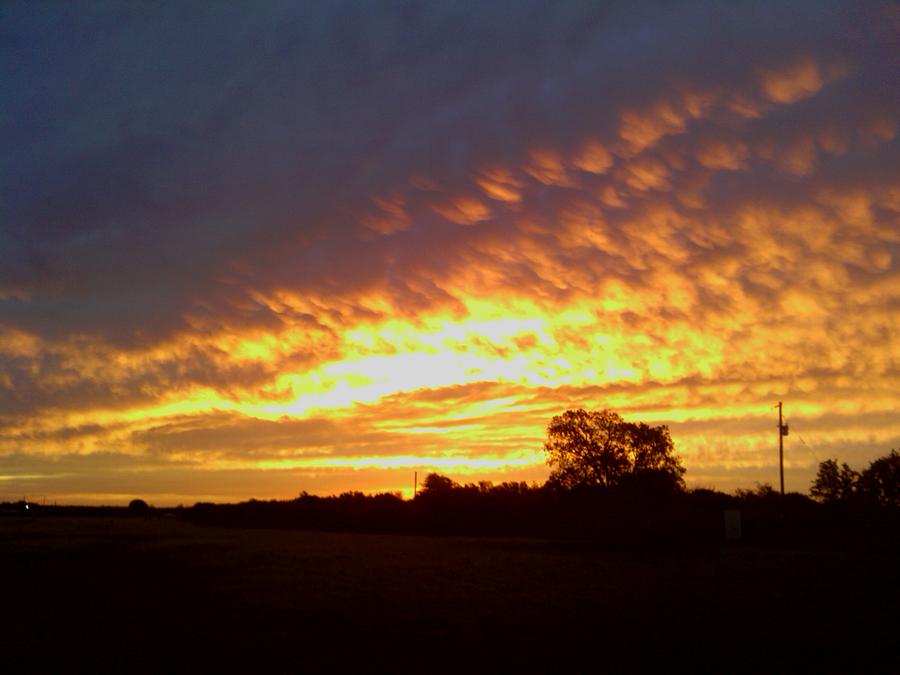 Fiery Sunrise Photograph by Kevin Wheeler - Fine Art America