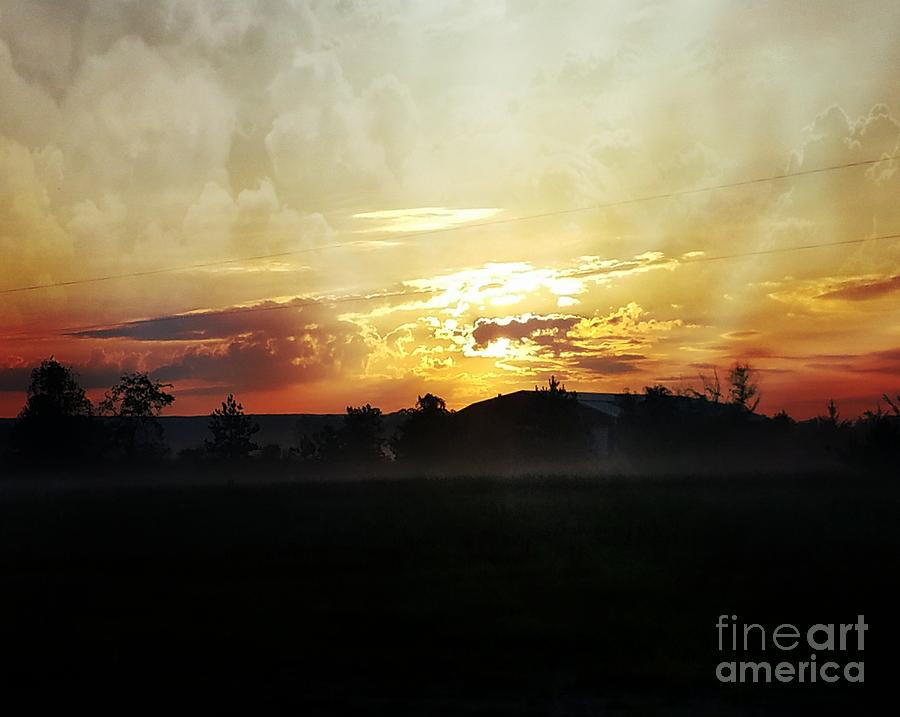 Fiery Sunrise Photograph by Maria Urso