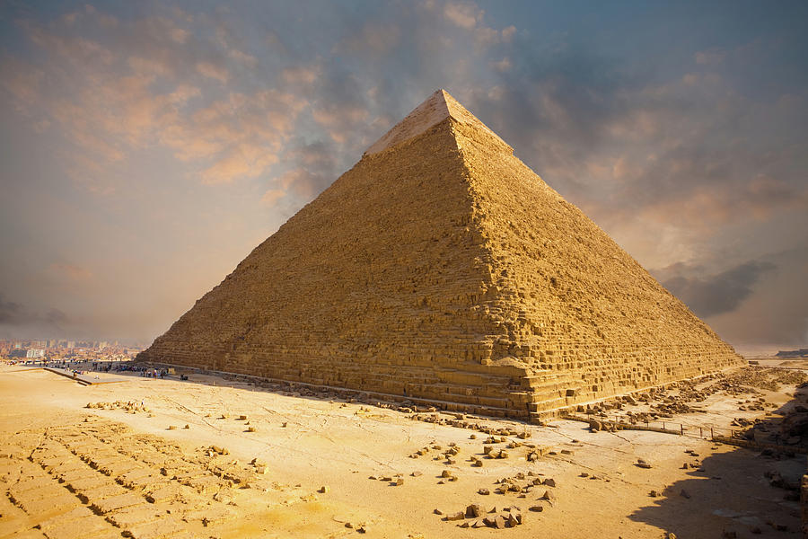 Fiery Sunset Sky Giza Pyramid Egypt Photograph by Pius Lee - Pixels
